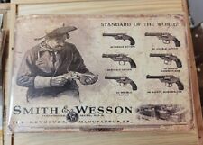 Plaque Publicitaire Smith & Wesson Arme En Relief Tôle Métal Arms (20cm/30cm)