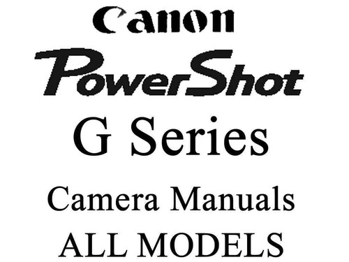 Canon powershot instruction - canon,