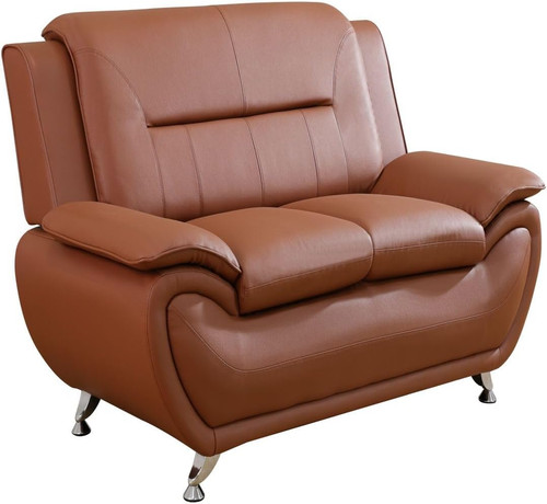 Faux leather loveseat sofa 2 - loveseat,