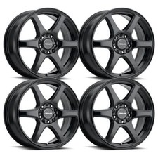 (Set-4) Raceline Matrix Black 17X7.5 5X110/5X115 +40mm wheels rims 17 inch