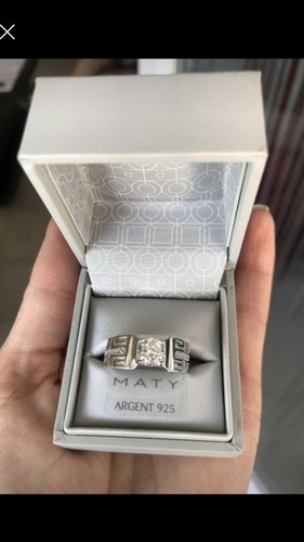 Bague homme argent - 925, neuf
