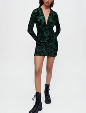 Maje Women's Green V-Neck Long