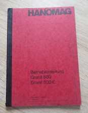 Hanomag Tug Granite 500 Operating Instructions