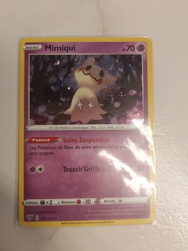 Carte pokémon mimiqui 081 189 - carte,