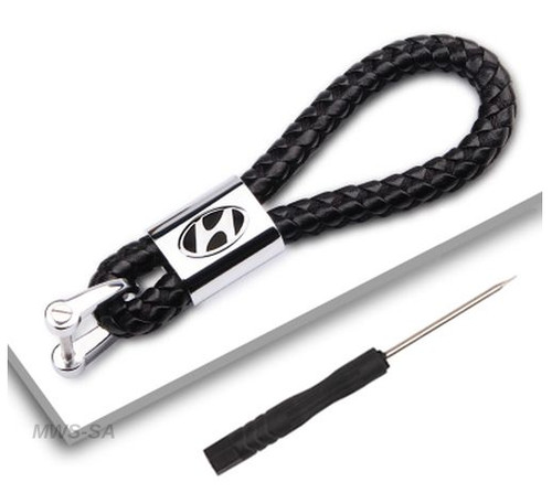 Porte clés cuir metal - en, cuir/metal