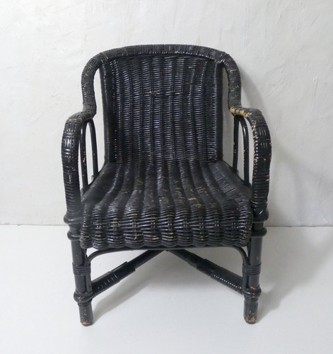 Ancien fauteuil rotin - ancien,