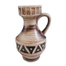 Petit Vase Vintage En Céramique Formes Géométriques 