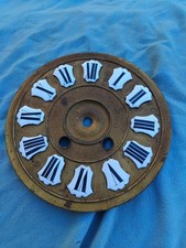 ancienne de 12 CARTOUCHES CHIFFRES EMAILLE  CADRAN HORLOGE CLOCK OLD