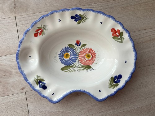 Plat barbe faience - a,