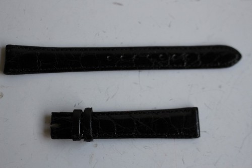 Bracelet pour montre cuir noir