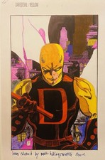 Planche Comics Originale Stat colors Daredevil yellow # 2 de 2001