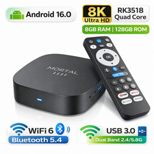 Box TV Android 16 8K RK3518