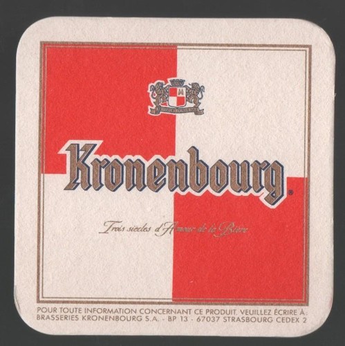 Old beer mat kronenbourg - old,