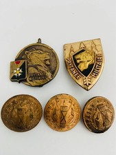 Lot x3 boutons dorés