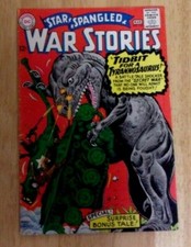 STAR SPANGLED WAR STORIES #125 BRIGHT SHARP FN+  1966 ANDRU T-REX COVER!!