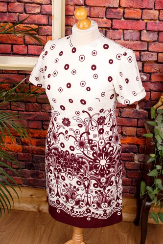 Robe vintage orig 60s blanche - vintage,