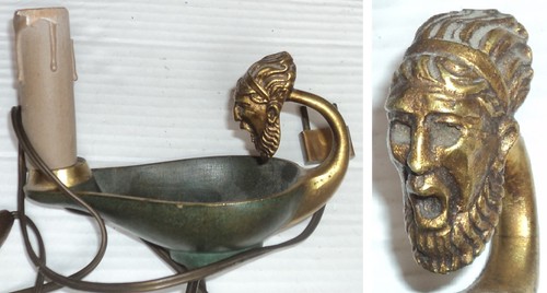 Rare ancienne lampe - en, bronze