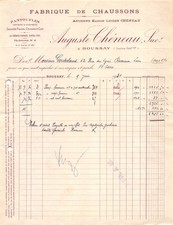 Invoice 1930 FABRIQUE DE CHAUSSONS AUGUSTE CHENEAU A BOUSSAY - M. GOUTALAND