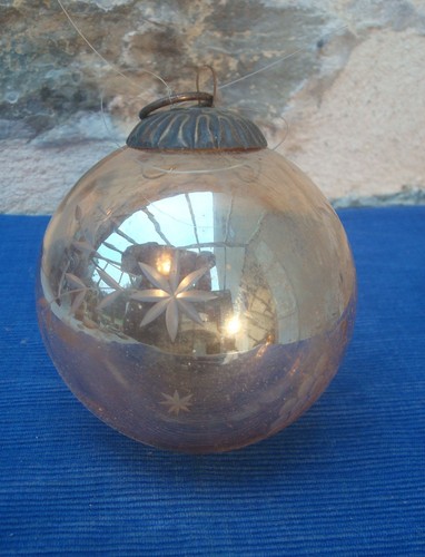 V73 grosse boule noel verre - v73,