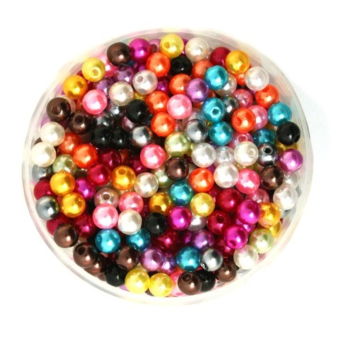 Perles 6mm imitation - 50,