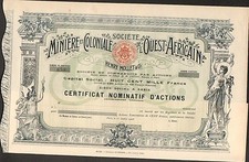 DECO => WEST AFRICAN Mining & Colonial Society (H)