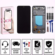 Ecran Pour Samsung galaxy S23 FE SM-S711 Châssis Noir Avec Empreinte - OLED / No