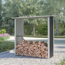 Abri à bois en métal