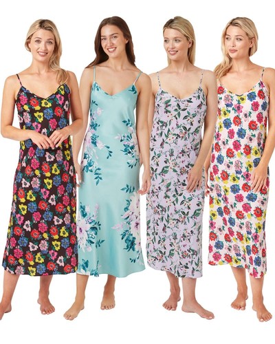 Chemise longue satin pour - en,