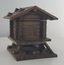 ENCRIER en forme de chalet en bois  SALLANCHES HAUTE SAVOIE   vintage ancien