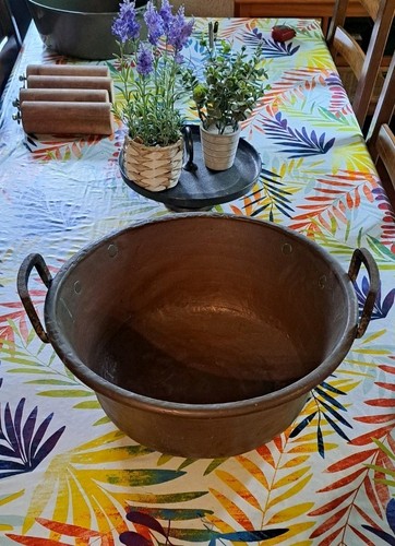 Chaudron cuivre vintage - chaudron, en