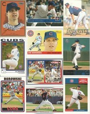 ⚾ 20 + JOE BOROWSKI different cards lot 1997 - 2008 Cubs Braves Indians