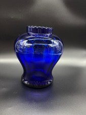 Vase en verre bleu cobalt 20