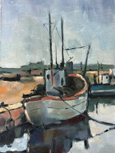 Ancien tableau bateau - ancien,