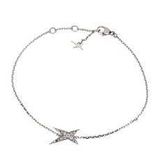 Mauboussin K18WG Etoile Star Diamond Bracelet - Auth free shipping from Japan- A