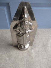 ANCIEN MOULE A CHOCOLAT PERE NOEL EN FER / HAUTEUR 24 cm