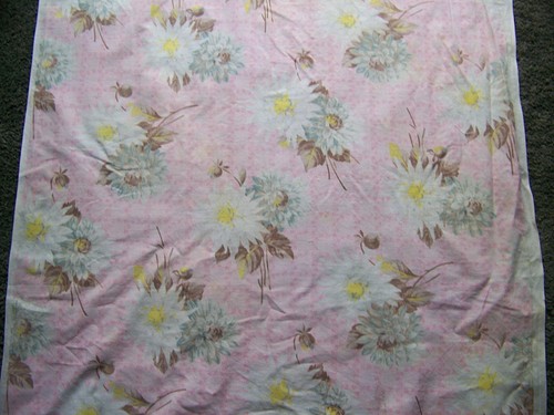 Ancien coupon tissu - coupon, fin