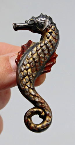 Ancien broche hippocampe - ancien,