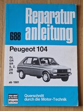 Peugeot 104 GL, GR, SR, S, Z