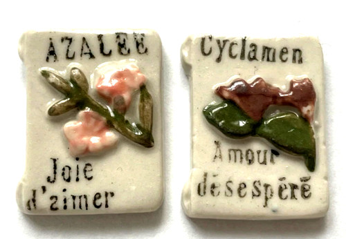 Fève mot fleur azalée - fève,