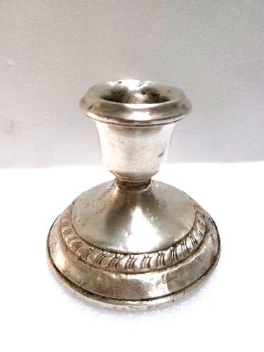 Bougeoir ancien argent - bougeoir,
