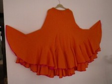 JUPE FLAMENCO ORANGE DANSE