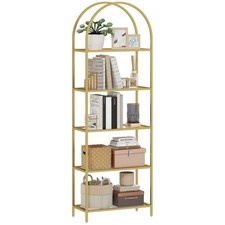 5-Tier Glass Shelf 175cm Tall