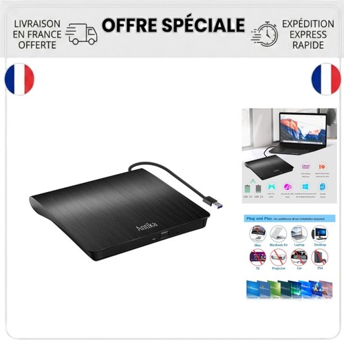 Lecteur dvd externe usb - lecteur,