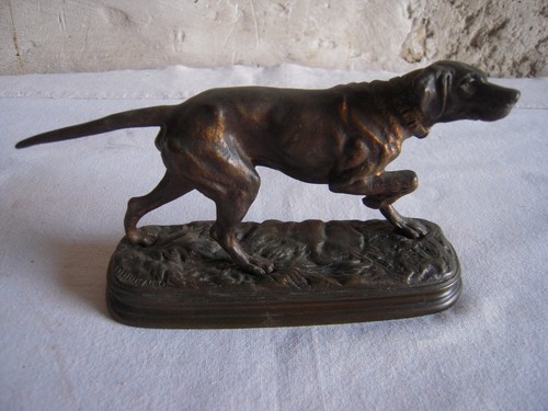 Bronze ancien pointer a - bronze,