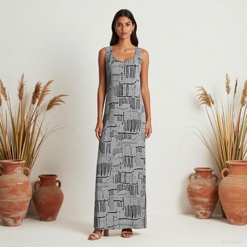 Soirée artsy robe longue - robe,