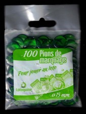100 pions de Loto Bingo jetons