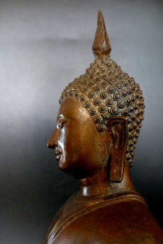 Bouddha shakyamuni bronze - bouddha,