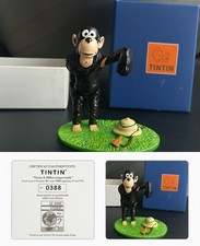 Tintin au Congo Chimpanzee Figurine Ltd Ed #0388/2000 + Box & COA Moulinsart
