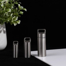 Mini pilulier étanche en titane Portable Pilulier