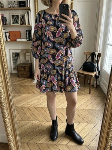 Robe isabel marant soie - robe,